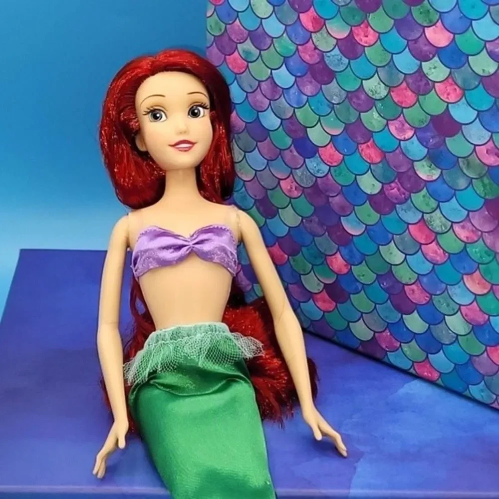 Disney Princes Ariel Set doll Lipsmacker barrette starfish bracelet